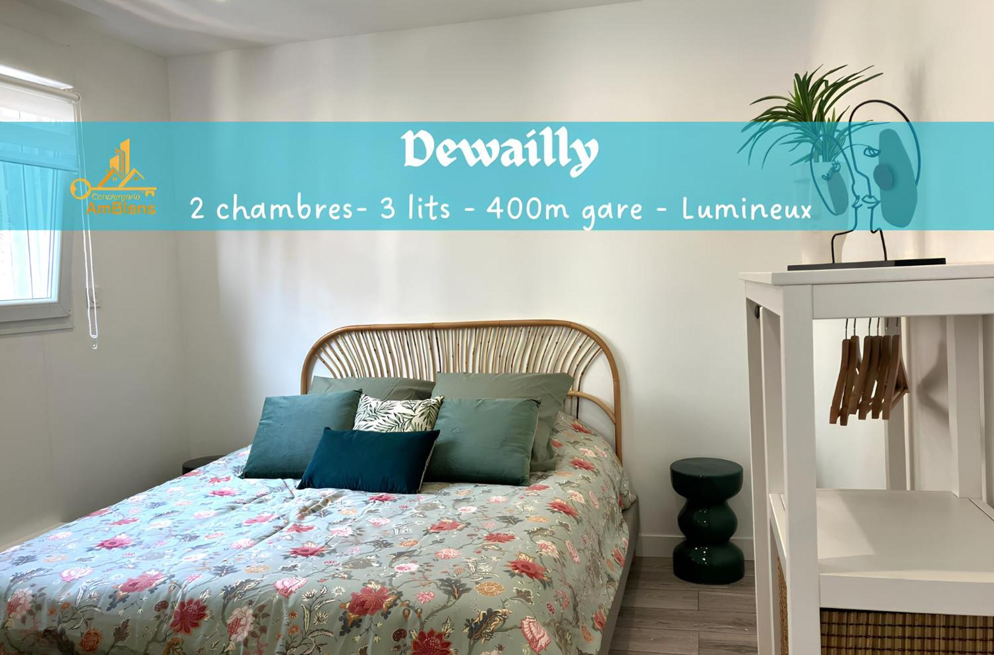 Dewailly, 2 Chambres, 3 Lits, Elegant, 700M Centre Ville Amiens Exterior foto